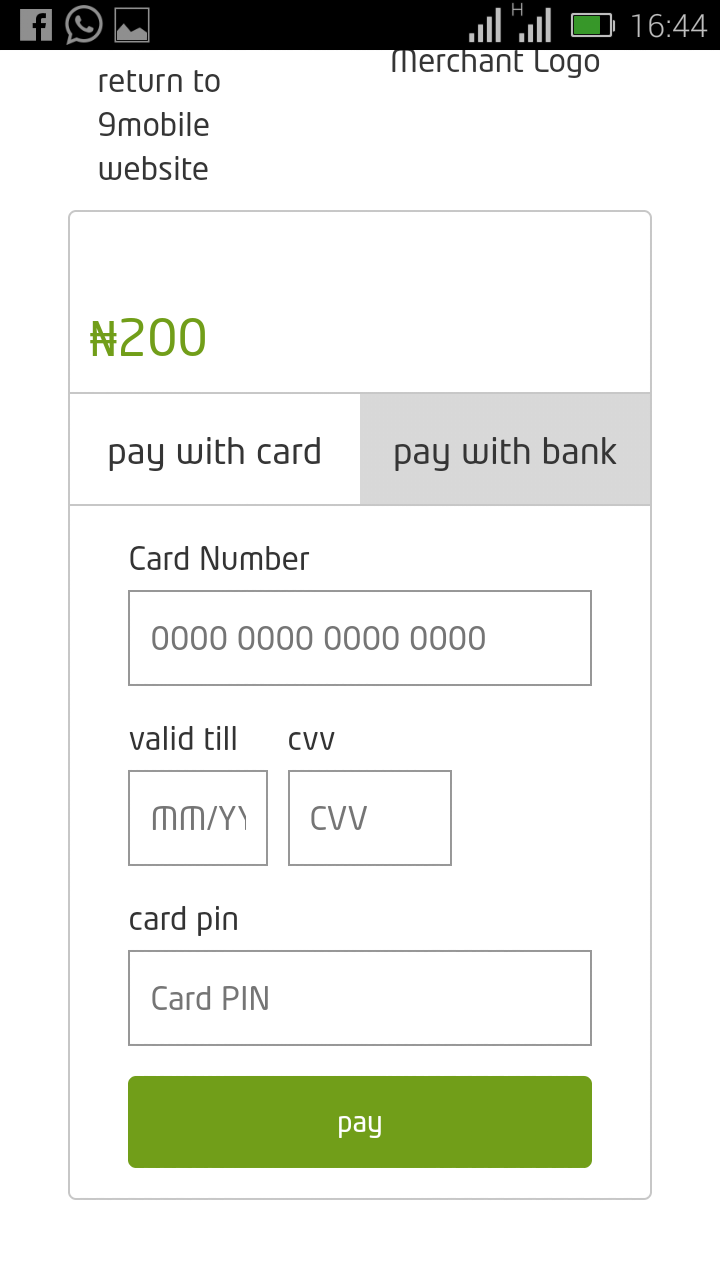  How To Buy 9mobile Airtime with Your ATM Card at Home Screen11