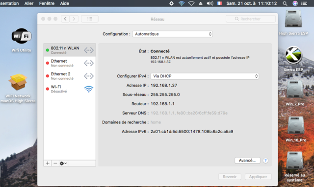 WIFI Network macOS High Sierra Captur22