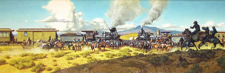 The First Transcontinental Railroad : Golden Spike ceremony 111