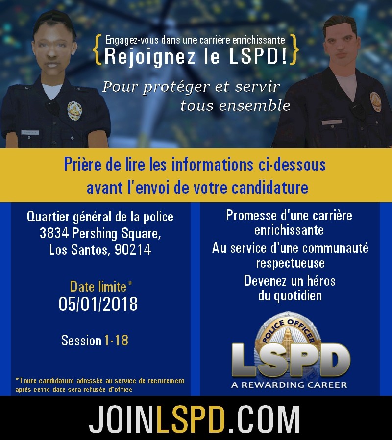 #LSPDHQ Ouverture de la session 1-18 1-1810