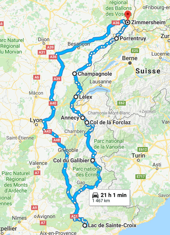 Roadtrip route des grandes alpes 2017