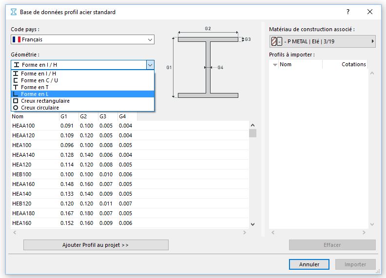 [ ARCHICAD ] Importer profil acier Profil11