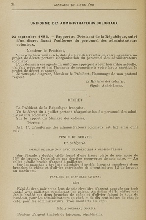 renseignements sur uniforme administrateur des colonies - Page 2 Ryglem10
