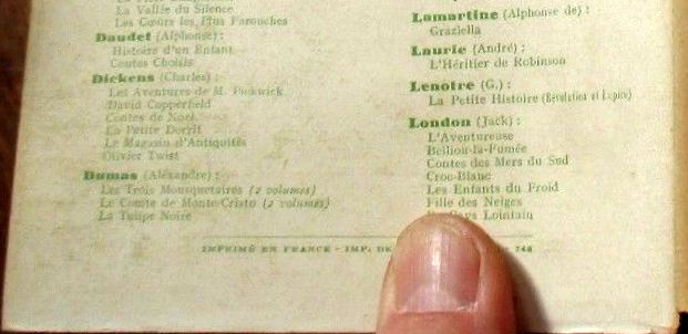 La date des jaquettes de la Bibliothèque verte 1931-1958 1949_j10