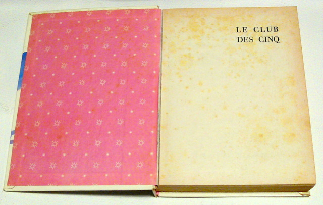 Le Club des cinq 2e trim 1958 avec pages de garde roses P1300411
