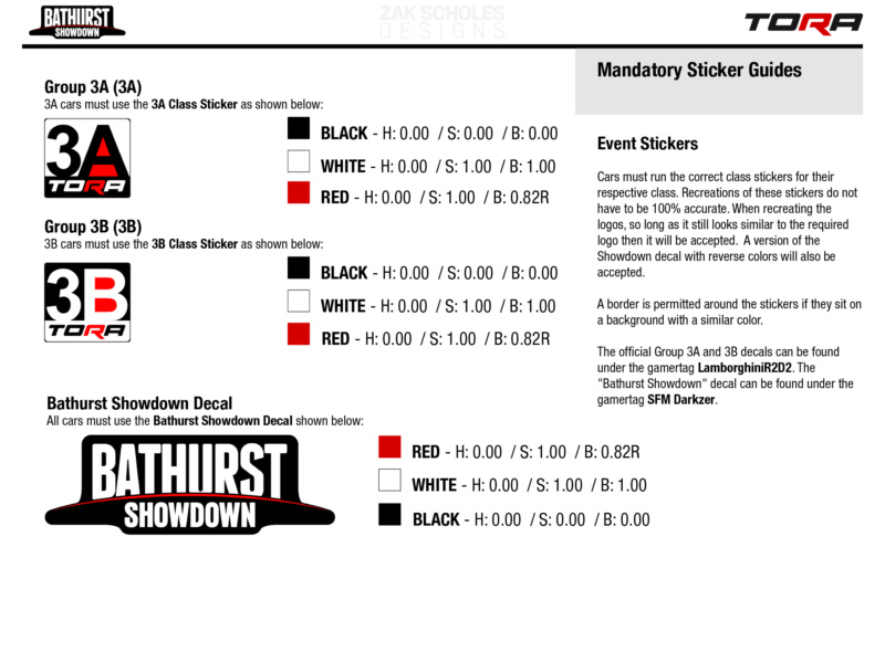 6 Hour Bathurst Showdown: A Community Voted Enduro - Livery & Decal Rules Bathur10