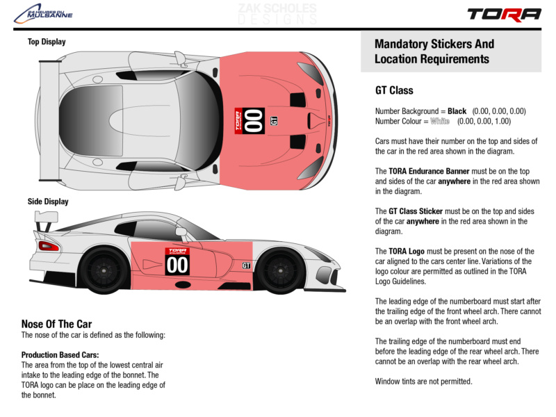 TORA 24 Heures Du Mulsanne - Livery & Decal Rules Class_14