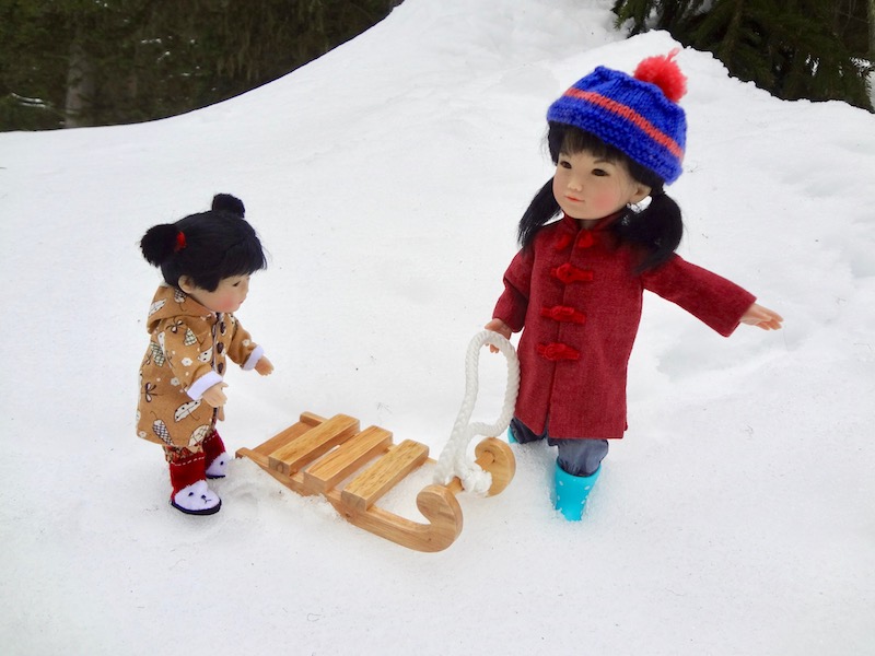 Gigi et Lian: dernier jour de neige! Dsc03111