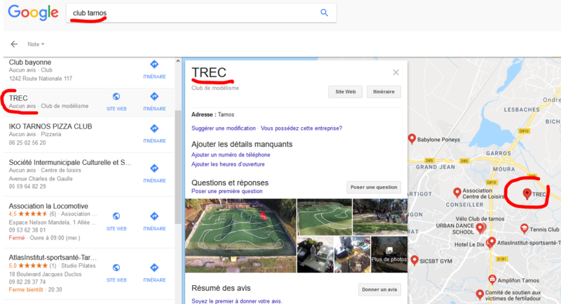 Référencement Internet du TREC dans les moteurs de recherche Captur10