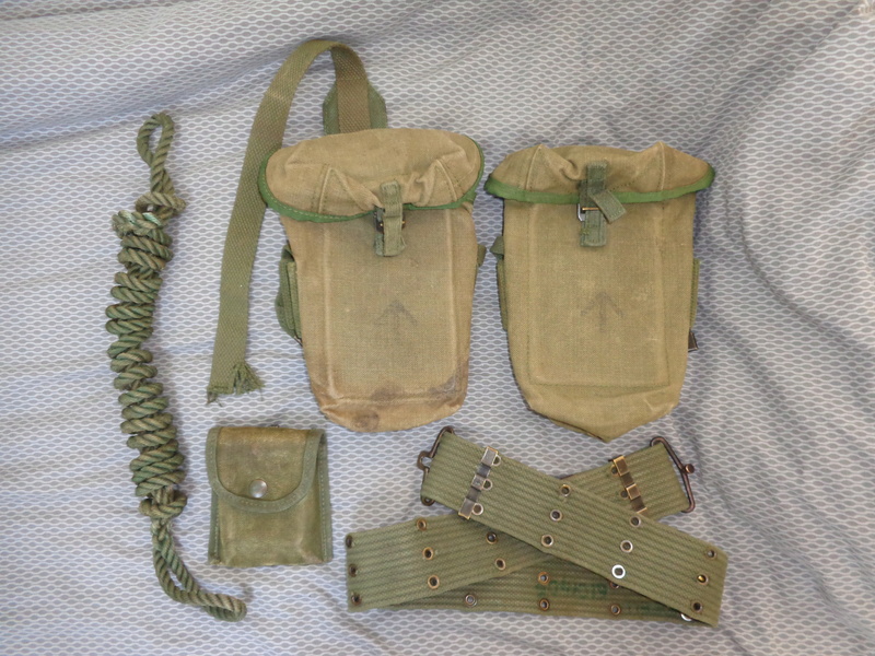 Australian M56 type webbing and Vietnam related uniform stuff Dsc04727