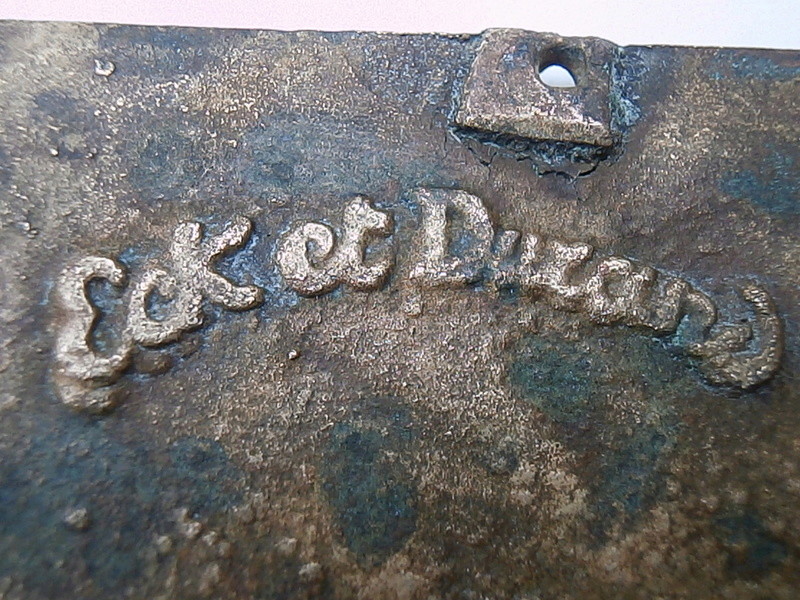 RESOLU.identification plaque en bronze,eck et durand. Pa131413