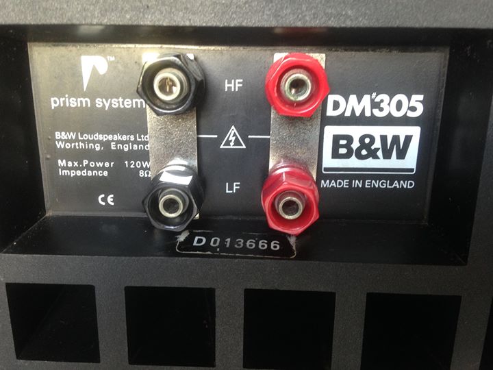 (SOLD)B&W DM'305 n DM'302 prism system speakers Dm410