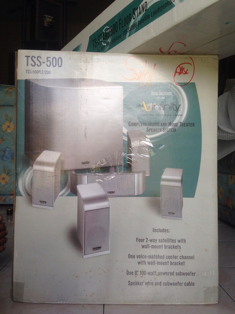 Infinity TSS 500 5.1 channel spk system. SOLD