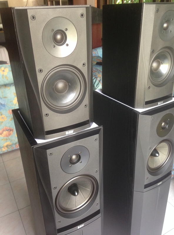 (SOLD)B&W DM'305 n DM'302 prism system speakers Img_3820