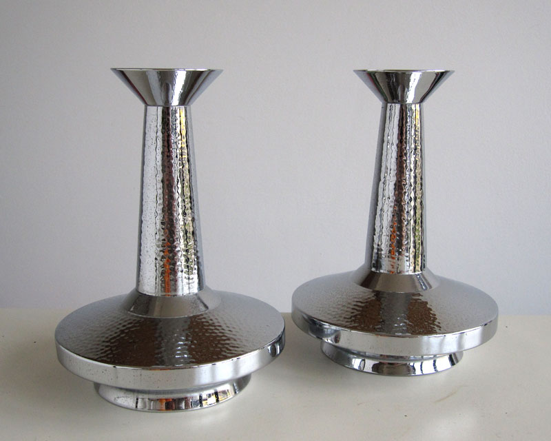 Chrome candlestick holders Chrome10