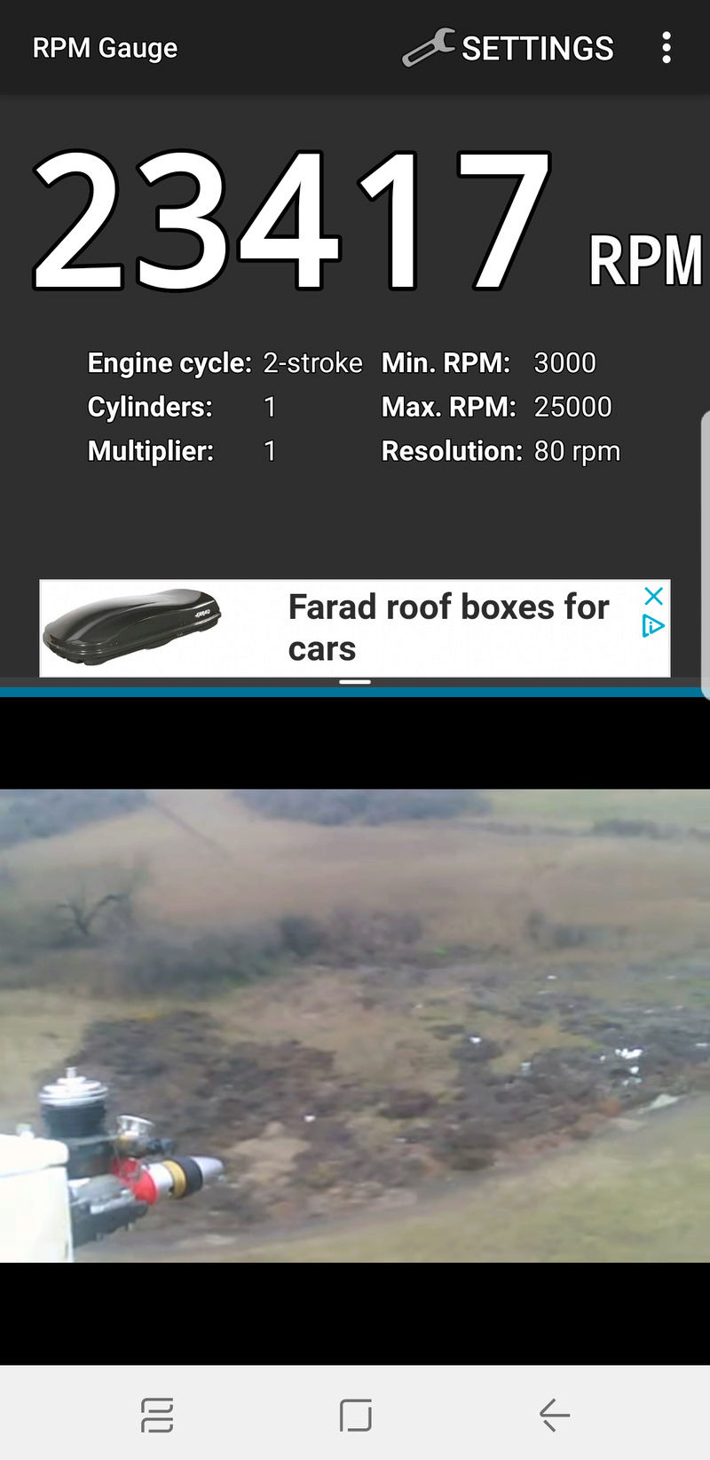 Rpm test in flight videos with Android phones Screen10