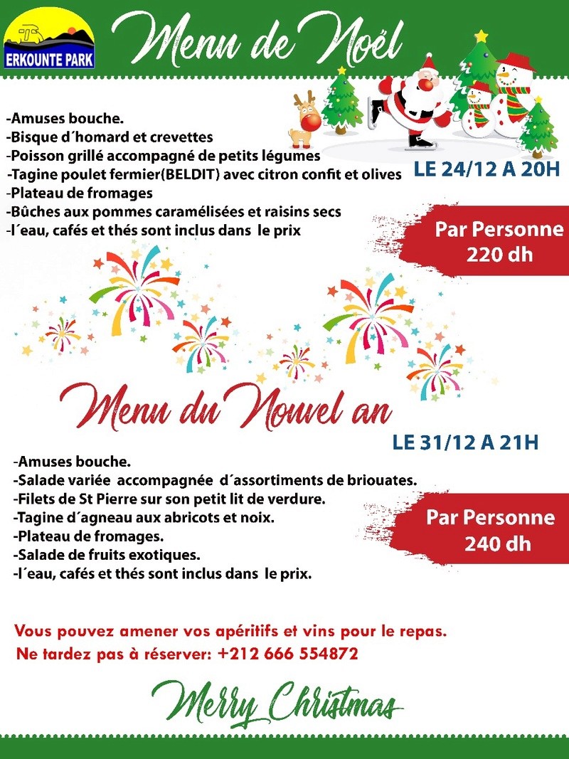 [Maroc Camp/Dernières nouvelles]Menus de fêtes de fin d'année à Erkounte Park   - Page 2 Img-2011