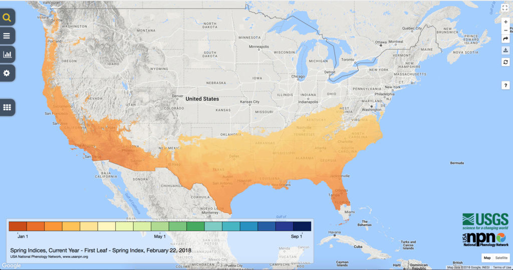 Spring Indices Phenology Map 2018 Thread Screen14