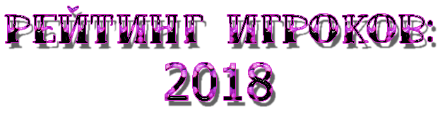 Текущий Рейтинг игроков /2018 Ou10