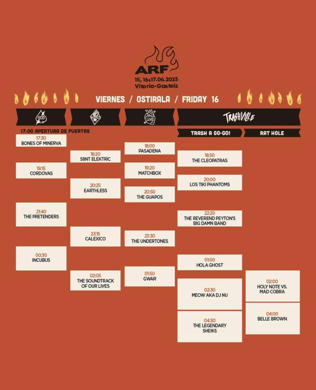 Azkena Rock Festival 2023. Iggy Pop, Rancid, Lucinda Williams, Steve Earle, Monster Magnet, Melvins, Lucero...  1448ee10