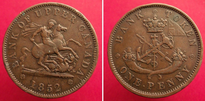 UN PENIQUE - Banco del Alto Canadá, 1857 Can18512