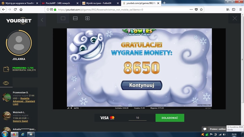 Wyścig po wygrane w YourBet - Screenshoty Your110