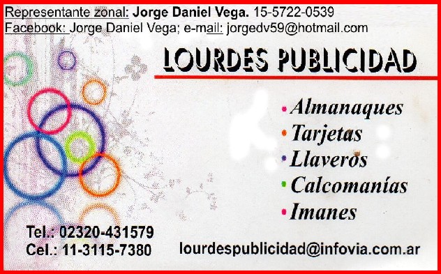 Todo lo que necesitas lo tenes en Lourdes Publicidad. Aviso_15
