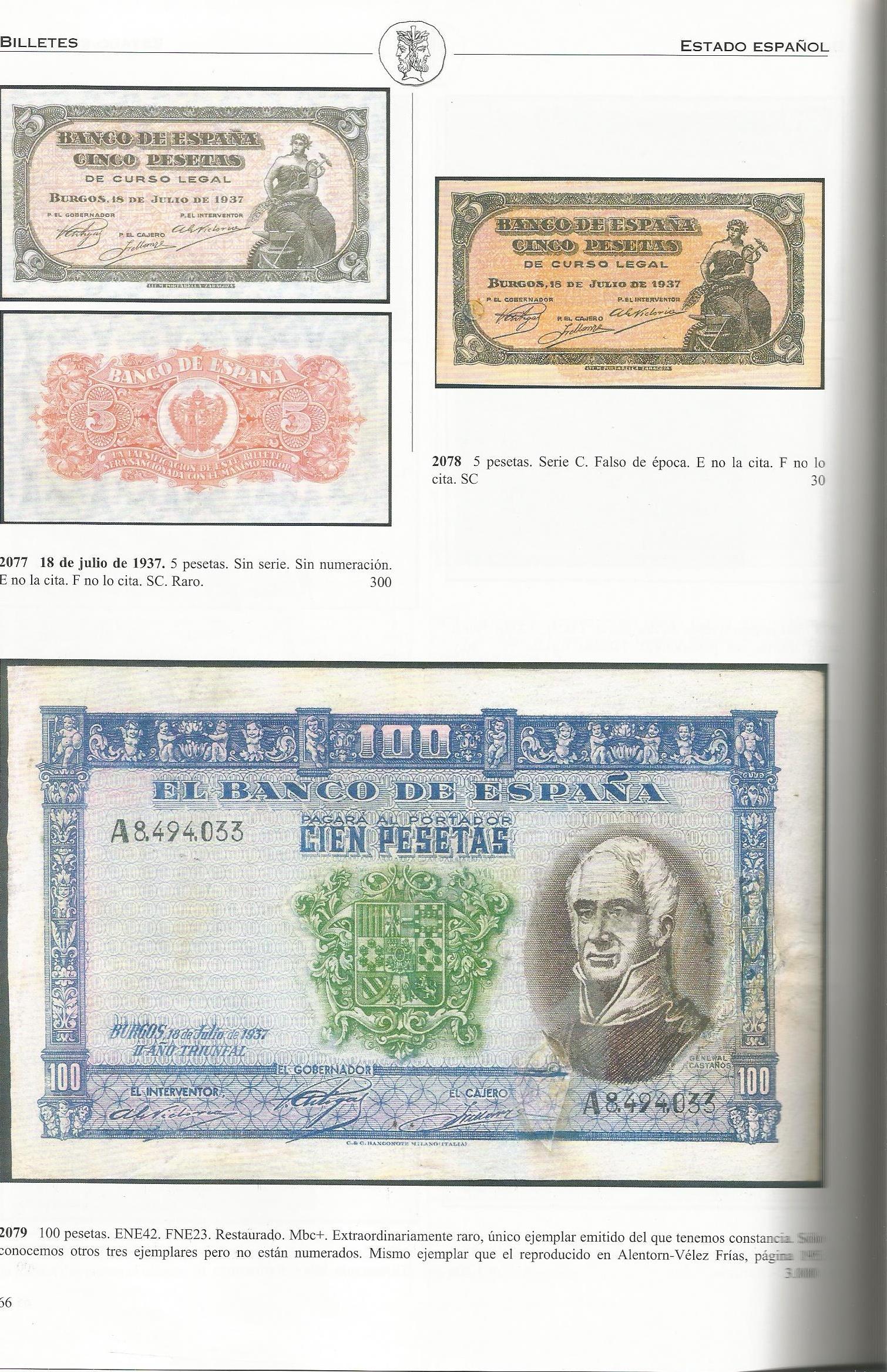 100 1937 - 100 Pesetas 1937 (General Castaños) Castay10