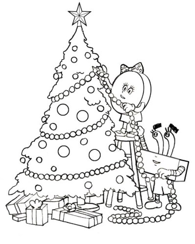 صور تلوين شجرة الكريسماس 2018 , اجمل صور شجر السنة الميلادية , رسم و تلوين شجرة الكريسماس 22814510