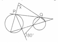 Calcular x, se P e Q são pontos de tangência Aaa12