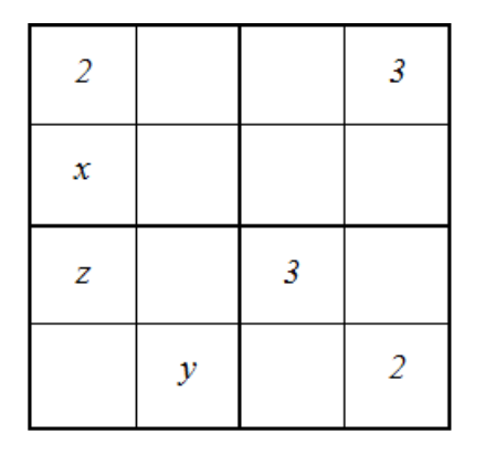 Passatempo de Lógica Matemática Sudoku Com Respostas. Jogo Nº 579.