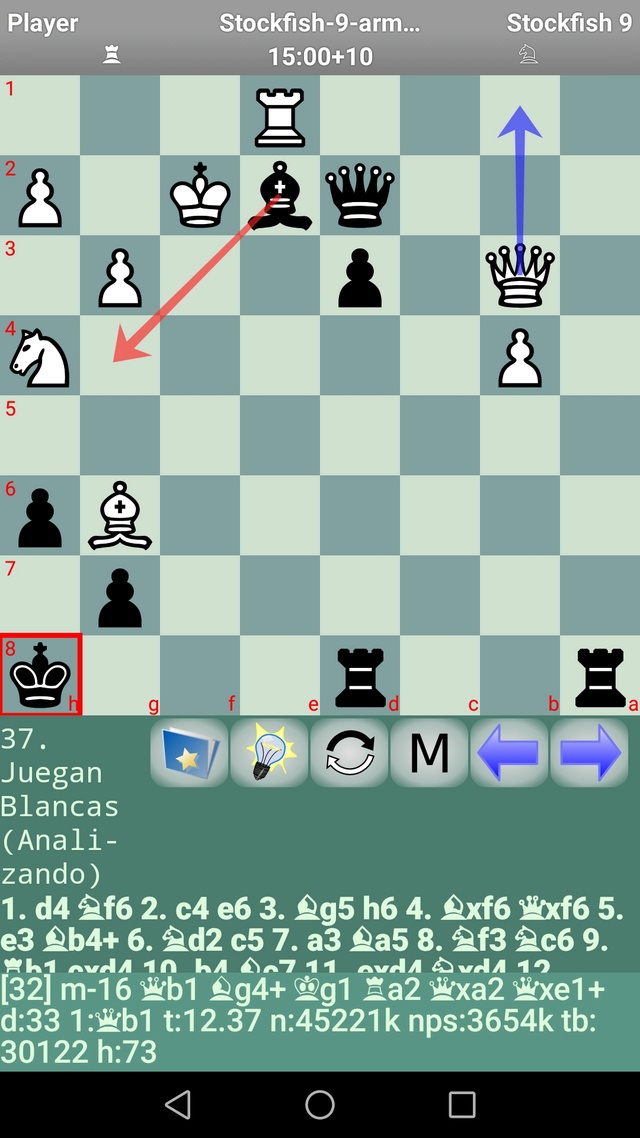 Stockfish 9 oficial para Android , DroidFish 1.72 y primeras impresiones y pantallazos en los Huawei Honor 8.0 y Mate 10 Screen73