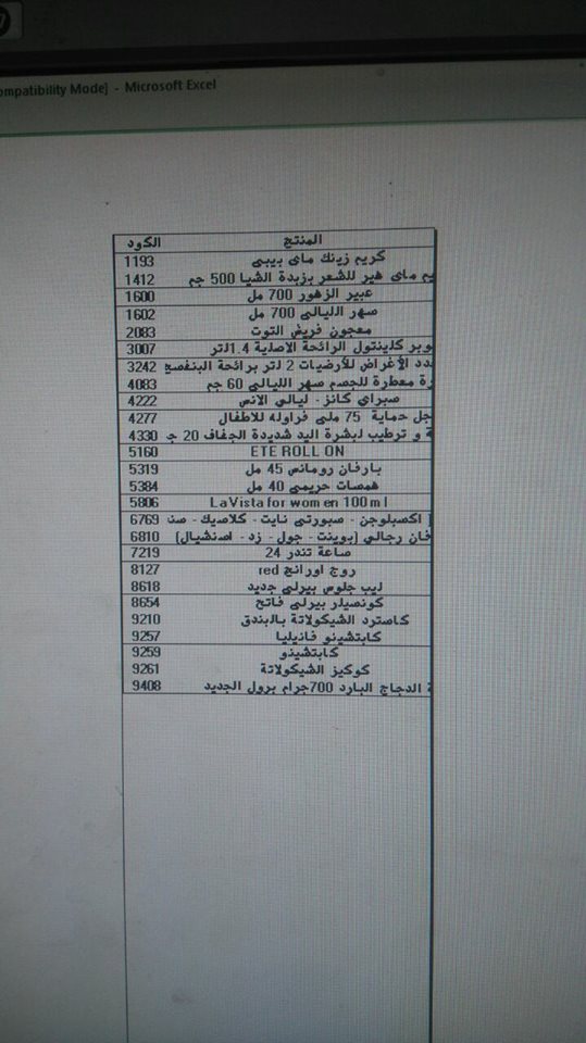 عربية منتجات فرع دمياط اليوم الخميس 26-10-2017 821