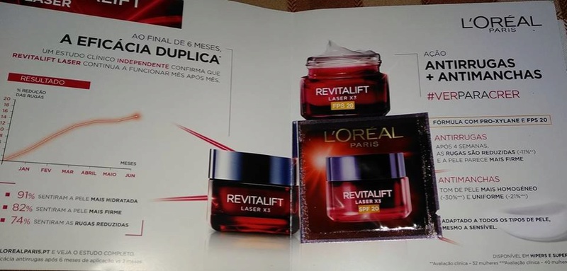 Amostras L´Oréal- creme revitalift laser X3 fps 20 32557010