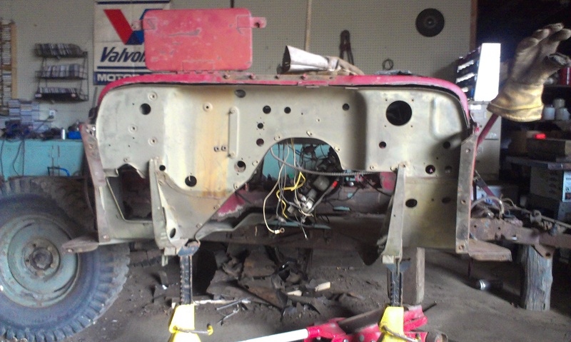 Proper Willys Jeep front floor/firewall replacement 101 Imag1019