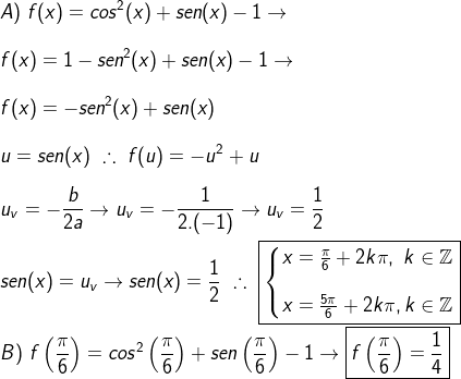 Máximo de função trigonométrica Codec445