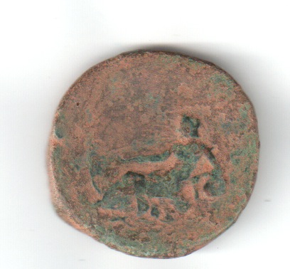 As de Marco Aurelio. IMP VII COS III / S C. Tiber Rirev10