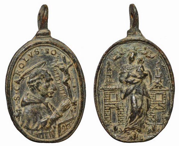 Las  MEDALLAS de San CARLOS BORROMEO. SIGLOS XVI- XVII- XVIII. Apuntes iconográficos. Avelin10