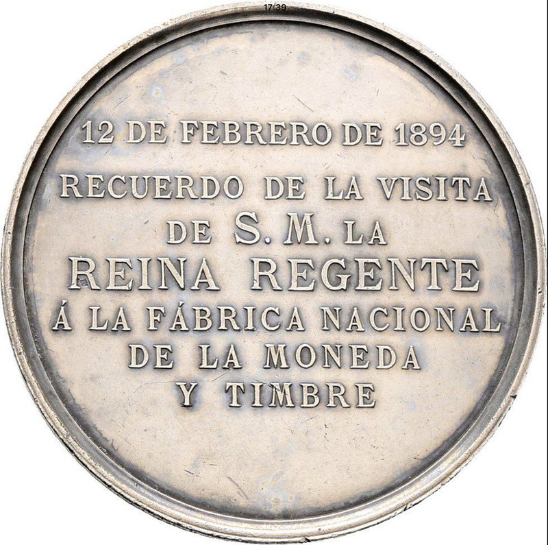 1894 Visita de la reina Maria Cristina a la Casa de la Moneda B0be0810