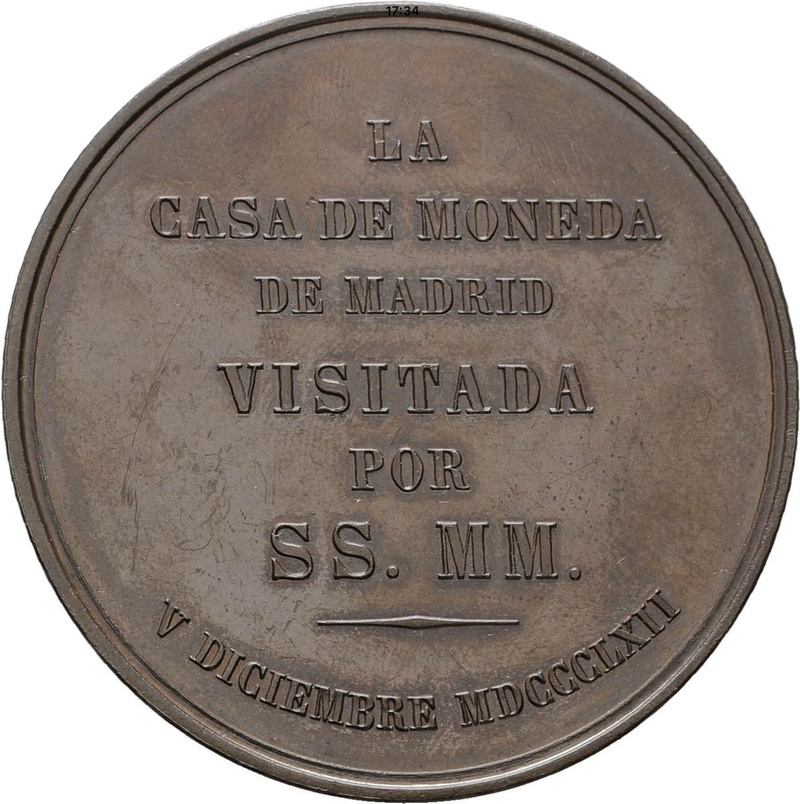 1862 Visita de Isabel II a la casa de la moneda Cf435f10