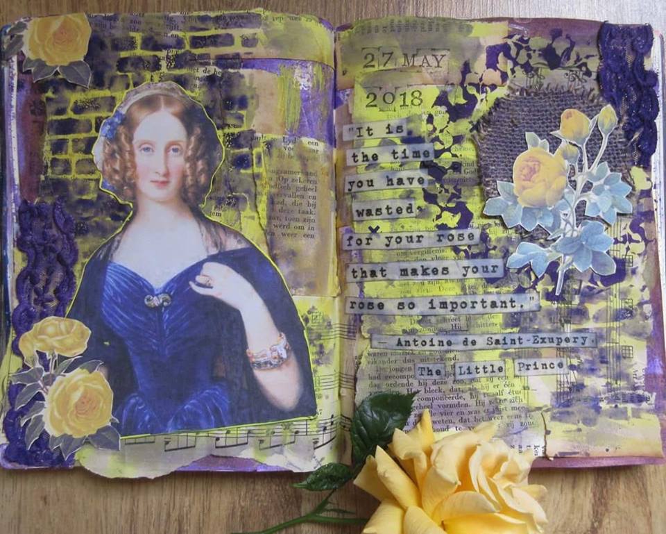 Vot provocare Art Journaling - Cinci elemente (Mihaela Deioni) Klaire10