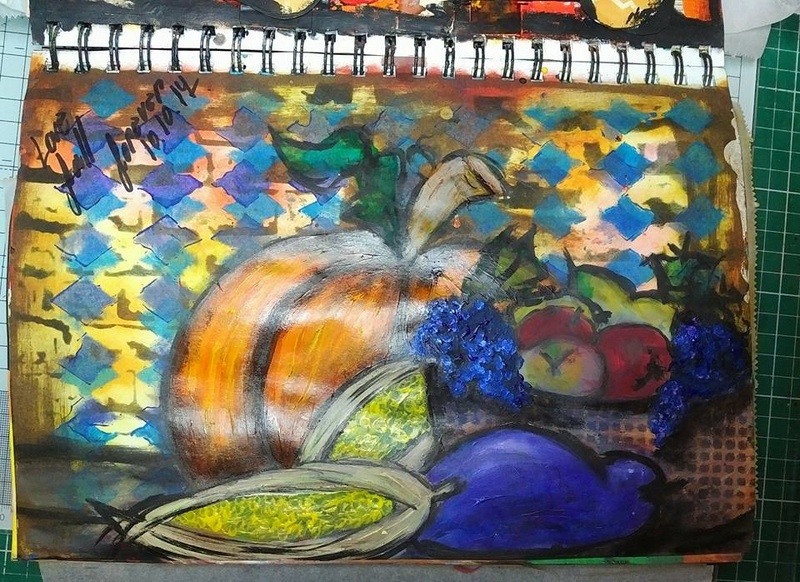 Provocare Art Journaling octombrie: Halloween page - Andreea Monica12