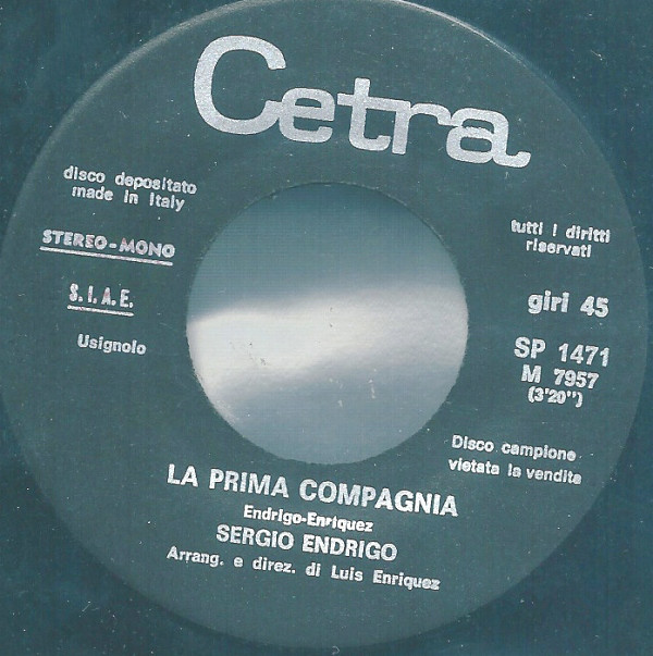 Sergio Endrigo Discografia Cover Video Testi Pagina 3