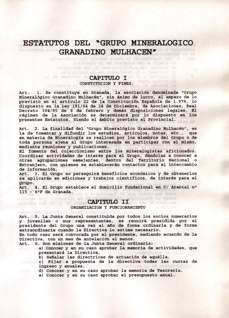 BOLETIN DEL ANTIGUO GRUPO MINERALOGICO GRANADINO MULHACEN 2210