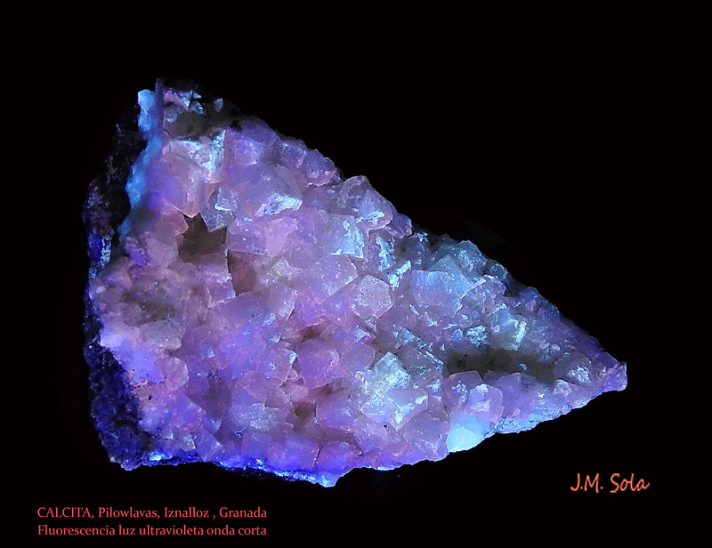 Fotos de minerales fluorescentes Calcit12