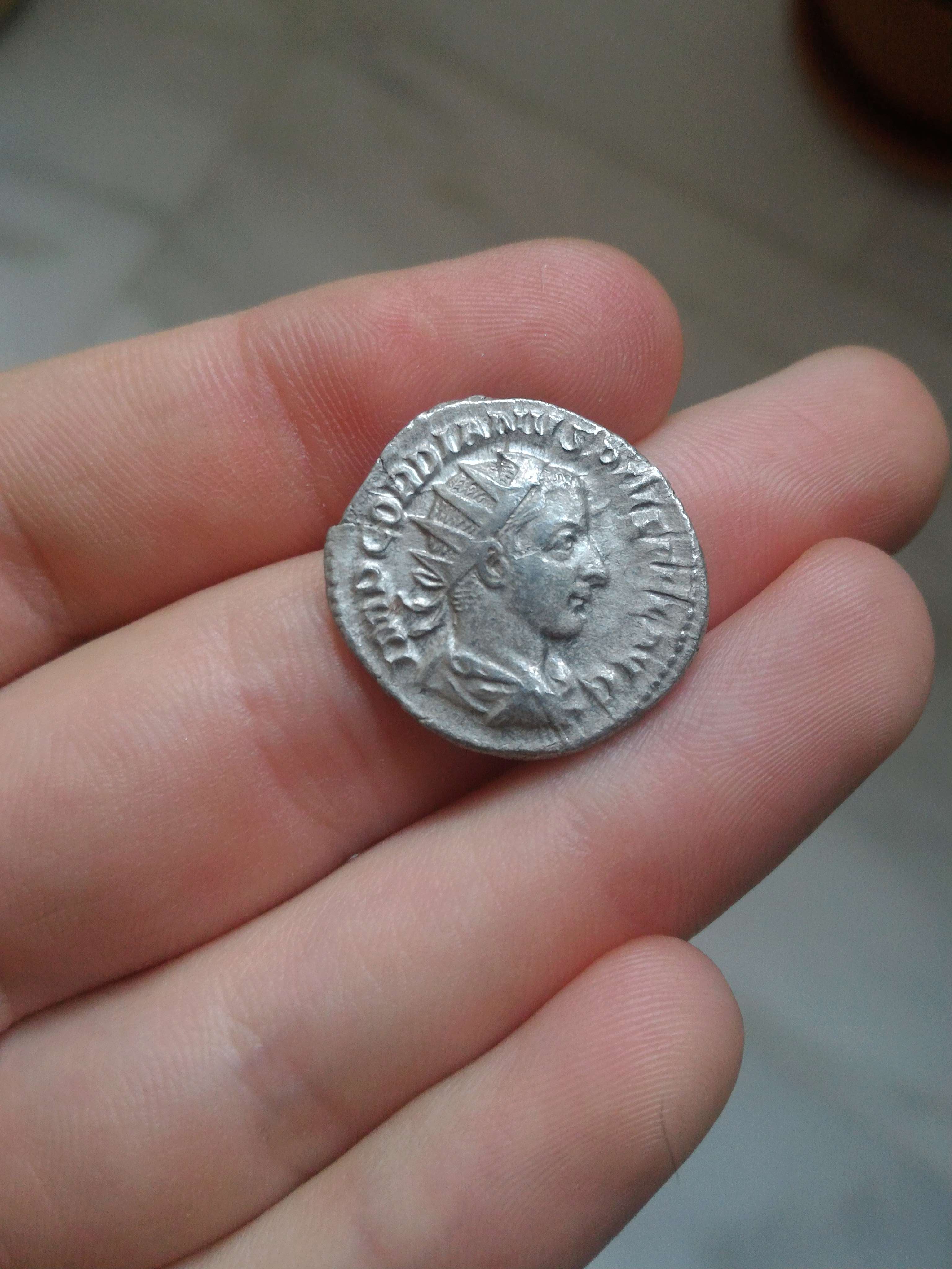 Antoniniano de Gordiano III. VIRTVTI AVGVSTI Hércules estante a dcha. Roma. P_201871