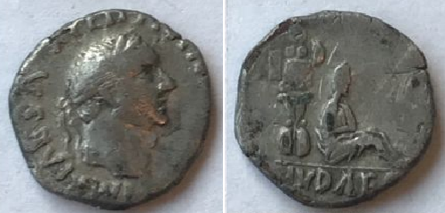 Opiniones denario de Vespasiano. IVDAEA. Judea sedente a dcha. Vespa10
