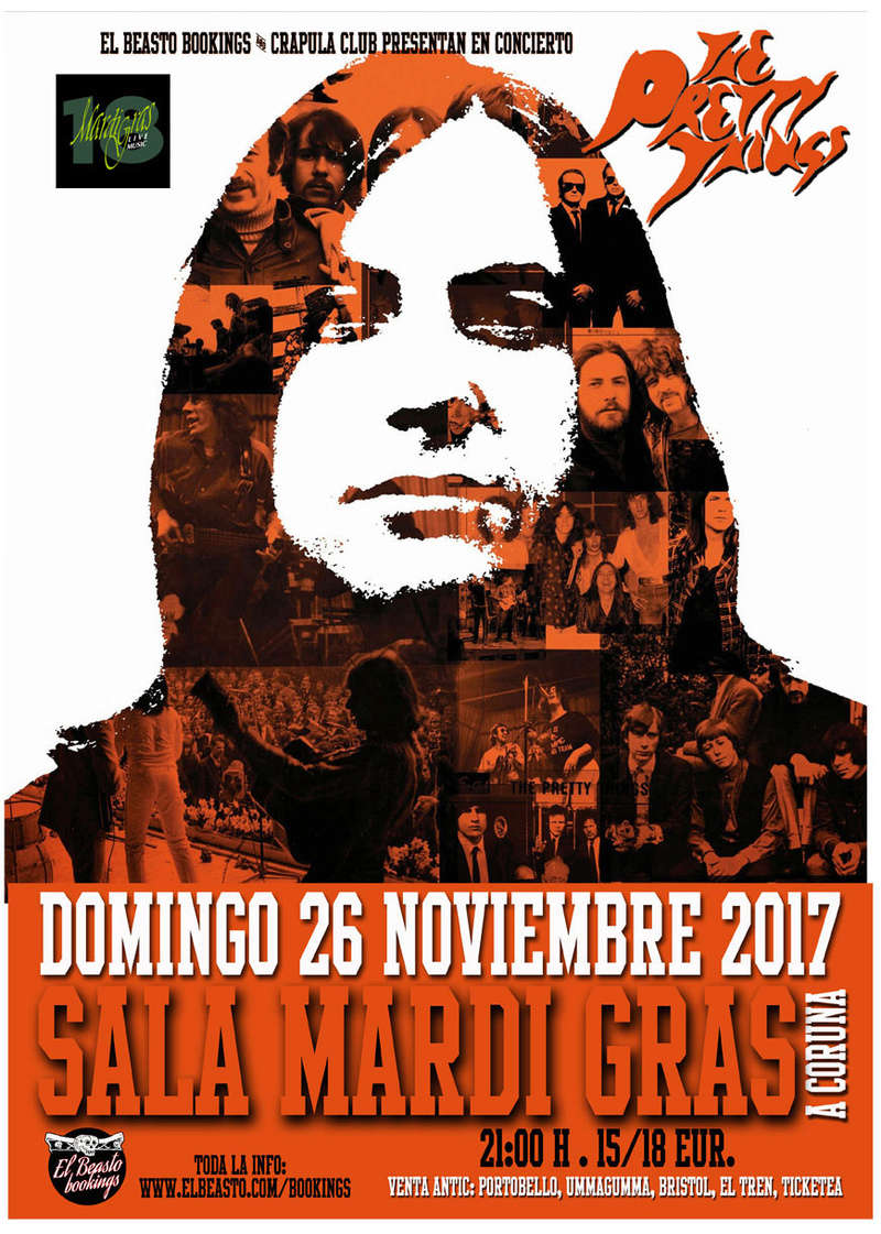 THE PRETTY THINGS en gira noviembre / diciembre 2017 Cartel16