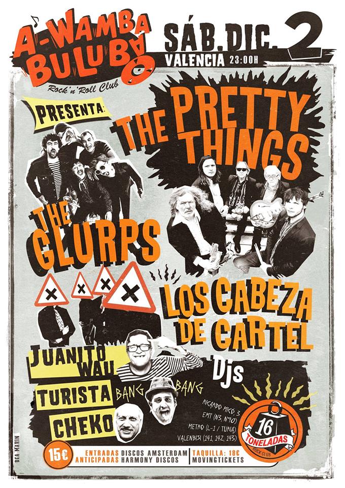 THE PRETTY THINGS en gira noviembre / diciembre 2017 Cartel18