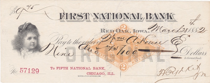Cheque de 1882 - First National Bank 1882_f11